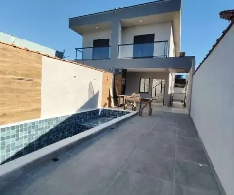 Casa à venda com 2 quartos no bairro nova itanhaém (praia)