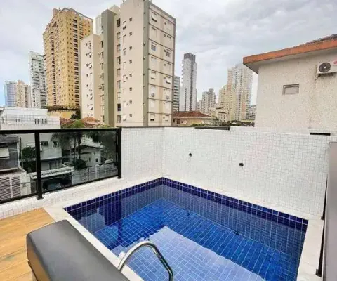 !!!oportunidade!!! excelente sobrado com 150m² úteis - 03 súites - 05 banheiros - piscina+gourmet - 02 vagas por r$ 1.450m - embaré  santos/sp