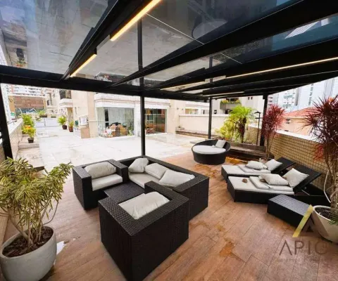 !!!oportunidade única!!! apto. gardem com 261m² úteis - 02 suítes - churrasqueira - lounge - 03 vagas - prédio com lazer completo - gonzaga/santos
