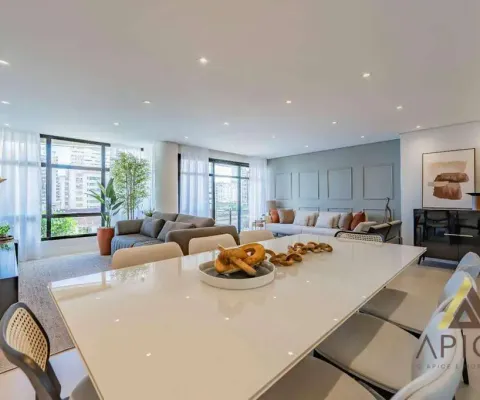 Maravilhoso apto. alto padrão 100% retrofitado com 185m² úteis - 03 suítes com varanda - walk in closet - 05 w.c - 02 vagas paralelas - pompéia