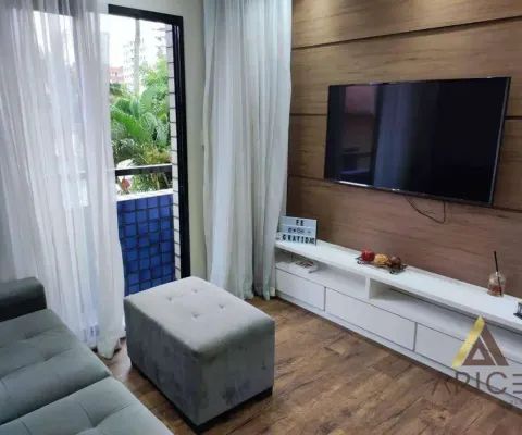 Apartamento com 2 dormitórios à venda, 70 m² por r$ 330.000,00 - boqueirão - praia grande/sp
