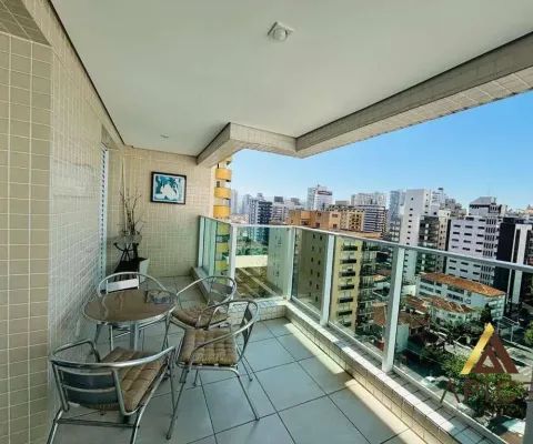 Apartamento alto padrão e lazer completo com  1 dormitório para alugar, 49 m² por r$ 5.000/mês - gonzaga - santos/sp