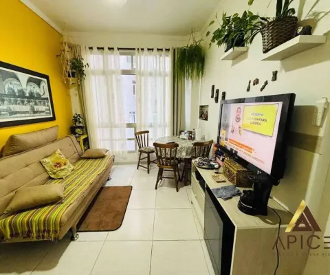 Apartamento com 1 dormitório à venda, 58 m² por r$ 270.000 - itararé - são vicente/sp
