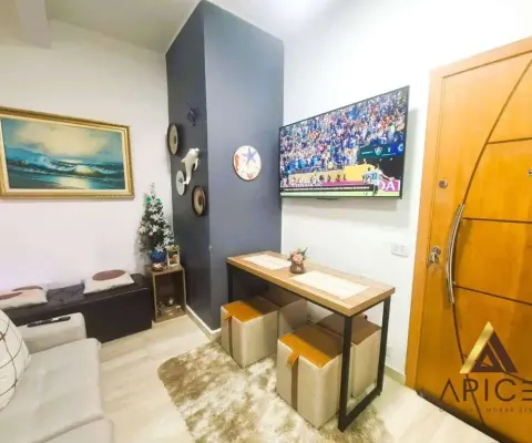 Lindo apto. reformado com 35m² úteis - 01 dormitório - 01 vaga - 40 metros da praia por r$ 309 mil - ponta da praia