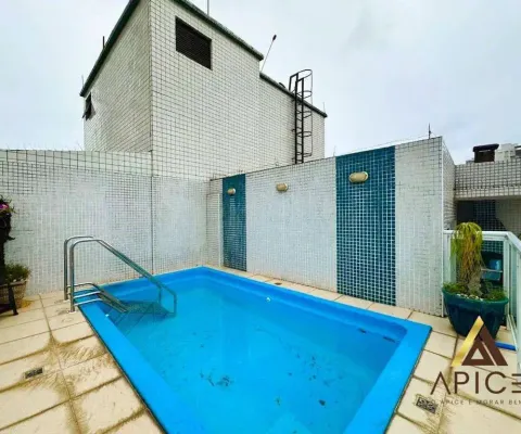 Cobertura com 3 dormitórios, 255 m² - venda por r$ 1.899.000,00 ou aluguel por r$ 10.000,00/mês - embaré - santos/sp