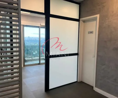 Sala para locação no brooklin com 96m², copa, 2 banheiros e 3 vagas de garagem - a 300 metros da es