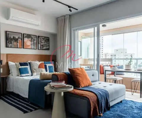 Apartamento para venda e locação no campo belo com 48m², 1 quarto e 1 vaga - próximo ao aeroporto d