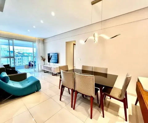 Apartamento para alugar 2 suítes 1 vaga demarcada no gonzaga, em santos