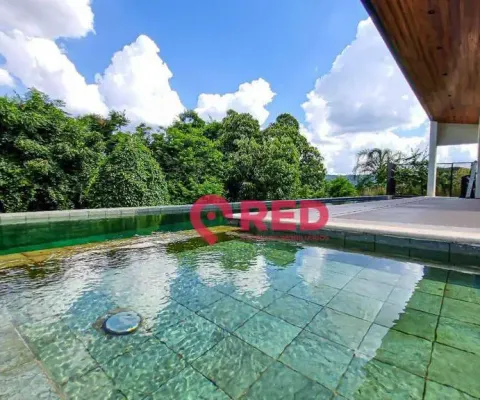 Casa fundo mata com 3 quartos à venda, 380 m² por r$ 4.200.000 - condominio serra azul 2 - itupeva/sp