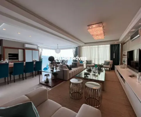 Atlantic paradise towers - apartamento a venda com vista mar mobiliado, equipado e decorado com 04 suítes localizado na meia praia itapema