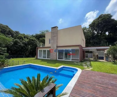 Casa, 493 m² - venda por r$ 2.690.000,00 ou aluguel por r$ 20.037,00/mês - pousada dos bandeirantes - carapicuíba/sp
