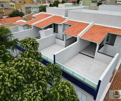 Cobertura duplex 02 dormitórios novo à venda próximo clube aramaçã - santo andré/sp.