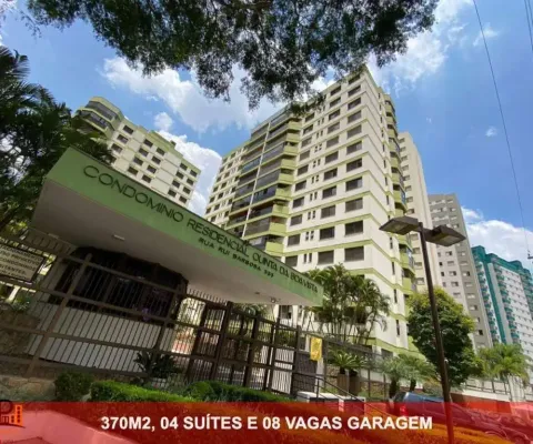 Apartamento andar inteiro a venda rua rui barbosa vila gilda 370m² 08 vagas garagem - santo andré/sp