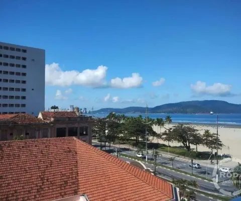 Para locação – amplo apartamento no coração do gonzaga, santos/sp