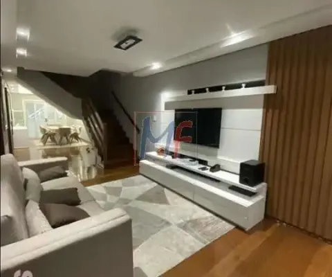 Ref 16.561 - lindo sobrado em sbc, 264 m² a.u., 3 quartos (2 suítes), salas de estar e jantar, escritório, cozinha, lavabo, lavanderia e 3 vagas.
