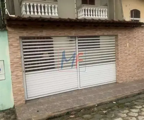Excelente sobrado em mongaguá - sp, com 126m² a.u., 3 dormitórios, sala, cozinha, quintal, churrasqueira e 2 vagas (ref 18.405)