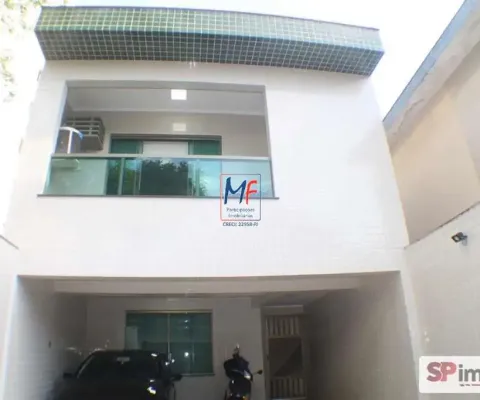 Excelente sobrado em santos/sp, com 300m² a.u., 3 dormitórios (3 suítes), sala, cozinha, despensa, escritório, área de serviço, área gourmet, piscina, 4 vagas (ref 19.962)