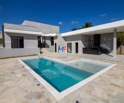 Casa alto padrão em condomínio fechado, recém construída , 180 m² a.u., terreno com 1.002 m2, 4  quartos (1 suíte),  3 vagas e lazer. ref 16.207