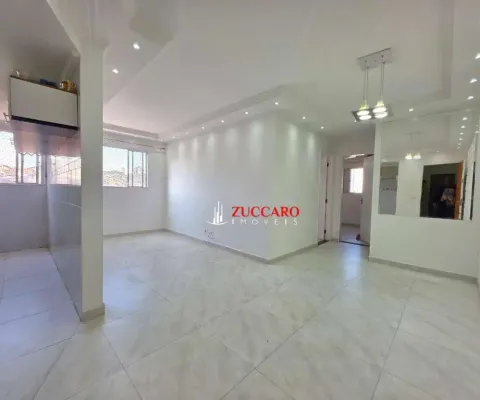 Apartamento com 2 dormitórios à venda, 62 m² por r$ 283.000,00 - vila galvão - guarulhos/sp