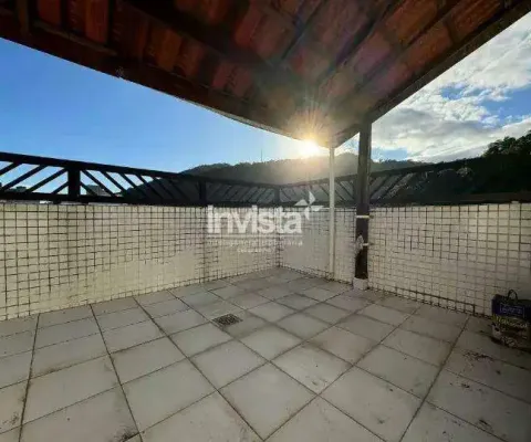 Cobertura com 1 quarto para alugar no José Menino, Santos 
