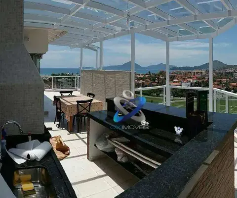 Cobertura com 3 dormitórios à venda, 200 m² por r$ 2.100.000 - ubatuba/sp