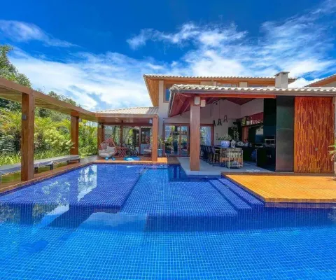 Casa de luxo em condomínio na praia do forte: 4 quartos, 4 suítes, 6 banheiros, 4 vagas de garagem, 400m² de área. venda ou locação em mata de são joão-ba.