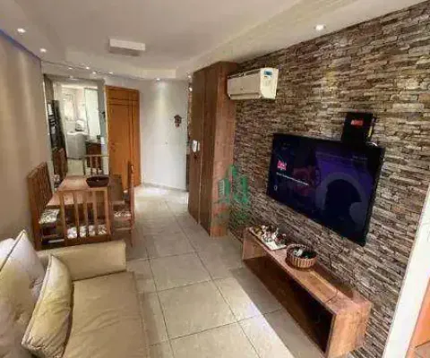 Apartamento com 2 dormitórios à venda, 69 m² por r$ 689.000,00 - jardim virginia - guarujá/sp