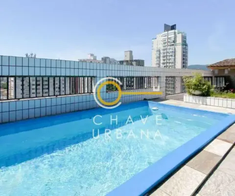 Cobertura com 4 dormitórios à venda, 400 m² por r$ 1.850.000,00 - ponta da praia - santos/sp