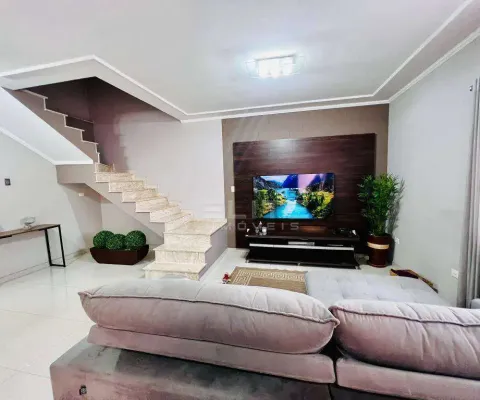 Sobrado à venda, 221 m² por r$ 900.000,00 - vila homero thon - santo andré/sp
