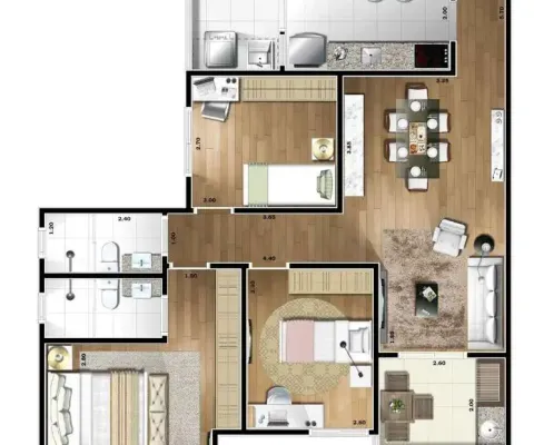 Apartamento com 3 dormitórios à venda, 84 m² por r$ 959.000,00 - santa paula - são caetano do sul/sp