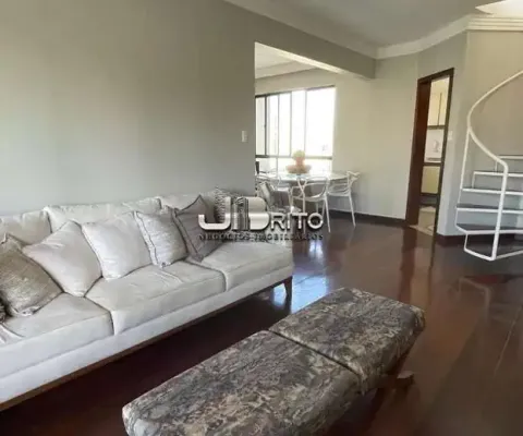 Cobertura 260 m²| 4 quartos com 2  suítes + gabinete| piscina privativa| dependência completa| 3  vagas cobertas| chame- chame