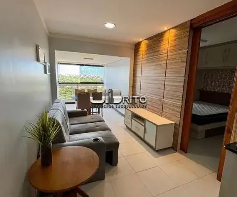 Aluguel apartamento mobiliado 52 m² quarto e sala e varanda| 2 vagas de garagem| caminho das árvores