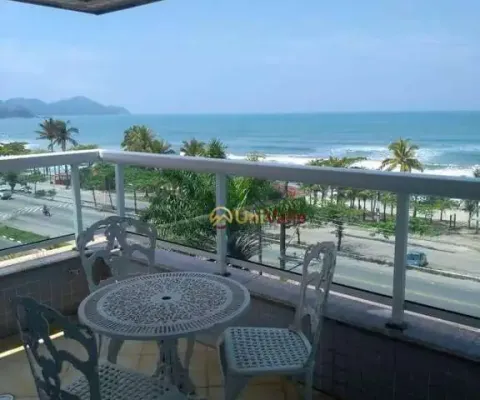 Cobertura triplex com 380 m² com vista de frente para o mar na praia grande, ubatuba/sp