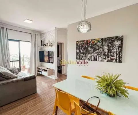 Apartamento com 2 dormitórios à venda, 58 m² por r$ 350.000 - parque das nações - pindamonhangaba/sp