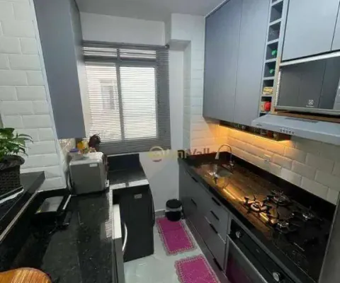 Apartamento com 2 dormitórios à venda, 44 m² por r$ 215.000,00 - jardim das bandeiras - taubaté/sp