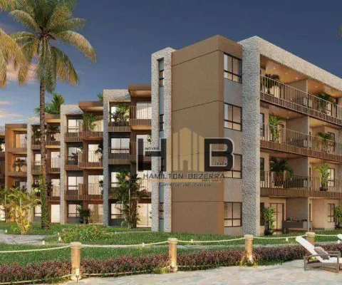 Beach class cumbuco - moura dubeux - apartamento com 1 dormitório à venda, 30 m² à partir de r$ 262.000 - praia de cumbuco - caucaia/ce