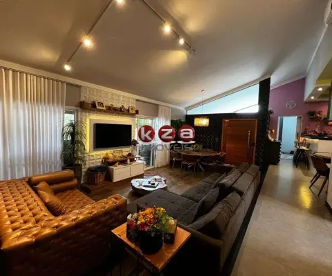 Casa de luxo em condomínio - 4 quartos, 4 suítes, 2 salas, 5 banheiros, 4 vagas, 400m² em valinhos-sp, condomínio residencial colina dos coqueiros.