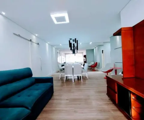 Apartamento mobiliado de 3 dormitórios - pompéia/santos-sp