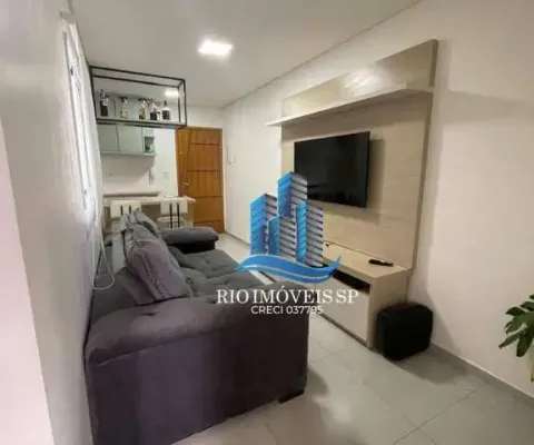 Cobertura com 2 dormitórios à venda, 90 m² por r$ 450.000,00 - vila vitória - santo andré/sp