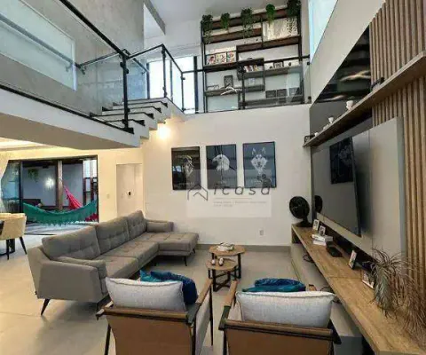 Sobrado com 3 dormitórios para alugar, 310 m² por r$ 13.065,00/mês - residencial ouroville - taubaté/sp