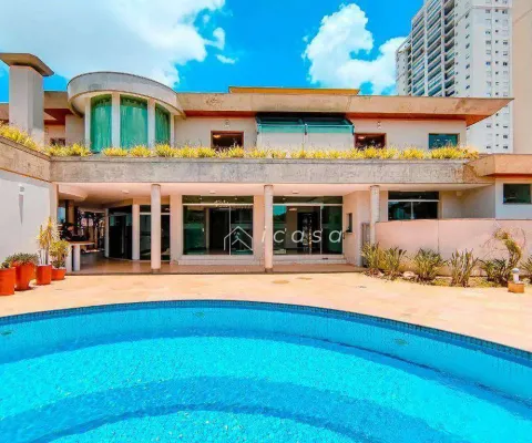 Sobrado com 4 dormitórios, 600 m² - venda por r$ 9.000.000,00 ou aluguel por r$ 26.800,00/mês - jardim aquarius - são josé dos campos/sp