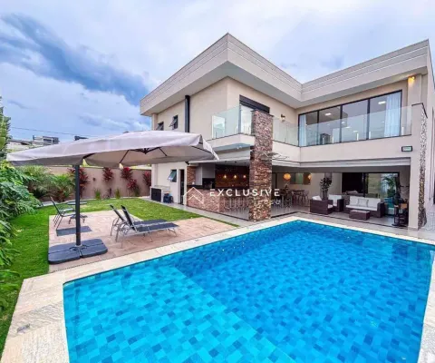Sobrado com 4 dormitórios à venda, 305 m² por r$ 3.200.000,00 - condomínio residencial ecopark bourbon  - caçapava/sp