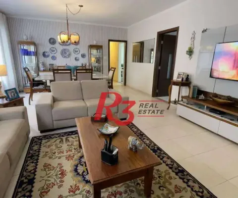 Apartamento com 3 dormitórios à venda, 139 m² por r$ 1.180.000,00 - gonzaga - santos/sp