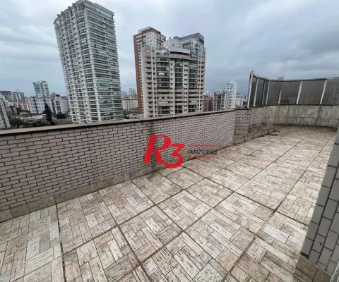 Cobertura com 3 dormitórios à venda, 422 m² por r$ 1.750.000,00 - ponta da praia - santos/sp