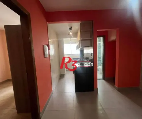 Apartamento com 1 dormitório para alugar, 46 m² por r$ 3.000,02/mês - aparecida - santos/sp