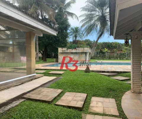 Casa com 5 dormitórios à venda, 371 m² - balneário praia do pernambuco - guarujá/sp