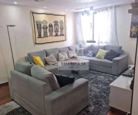 Apartamento com 3 dormitórios à venda, 106 m² - parque das nações - santo andré/sp