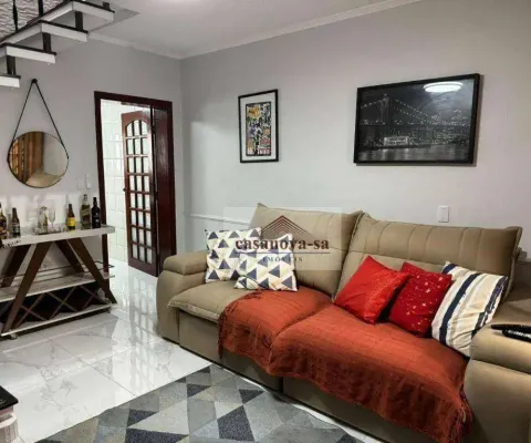Sobrado com 2 dormitórios, 123 m² - venda por r$ 745.000,00 ou aluguel por r$ 5.245,00/mês - vila bastos - santo andré/sp