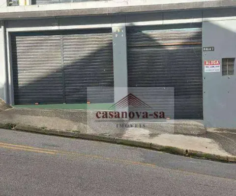 Salão para alugar, 39 m² por r$ 1.800,00/mês - vila valparaíso - santo andré/sp