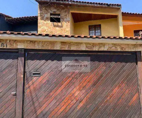 Sobrado com 3 dormitórios à venda, 150 m² por r$ 640.000,00 - jardim teles de menezes - santo andré/sp